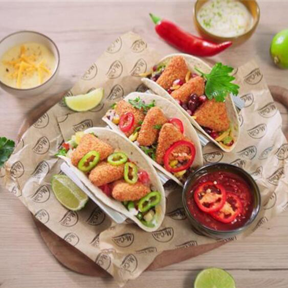 Tacos mexicains aux Spicy Queso Triangles