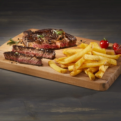 Sirloin Steak mit Home Style Fries