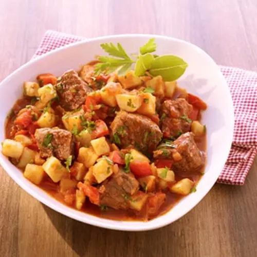Kartoffelwürfel Pilzpfanne