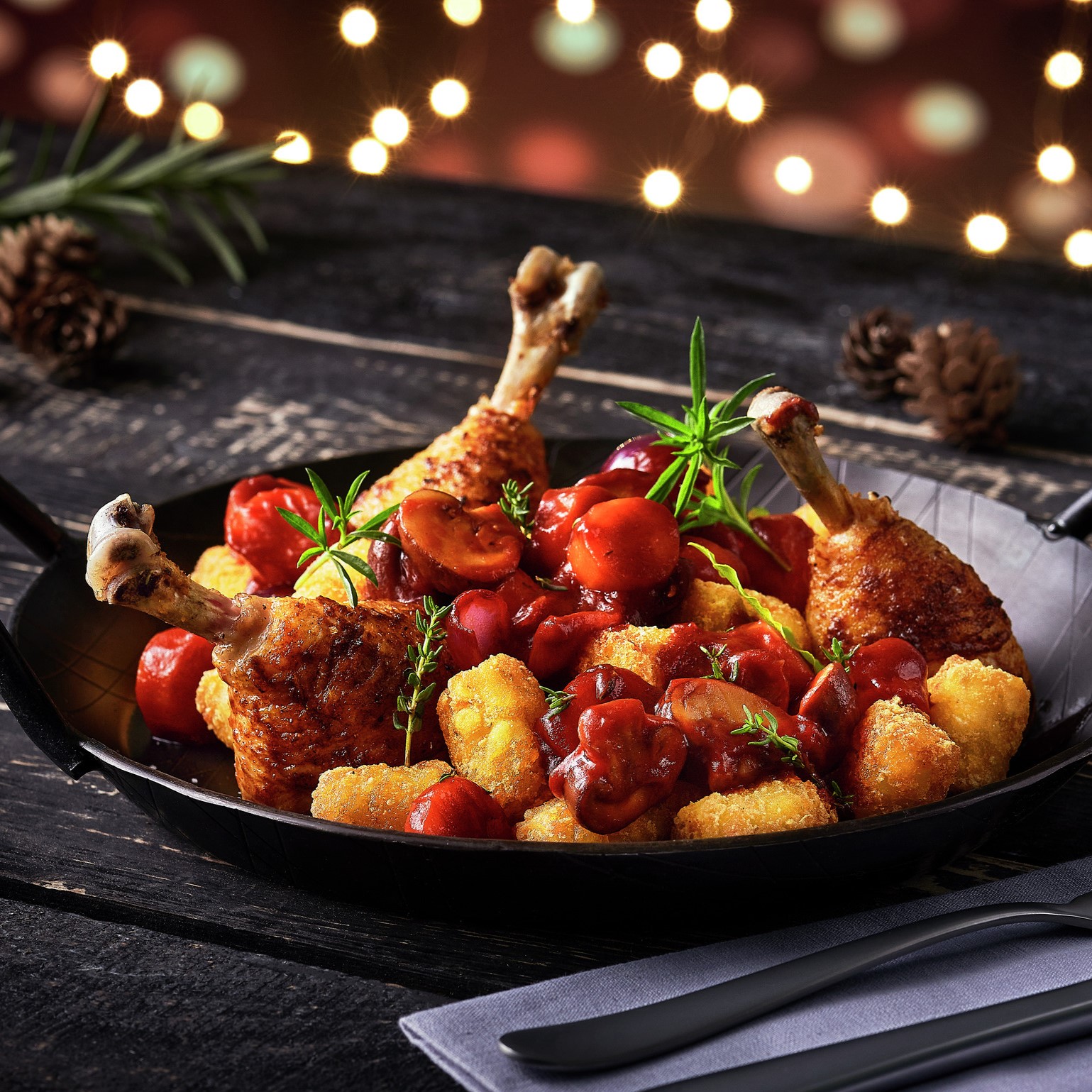 Potato Pops Coq au vin