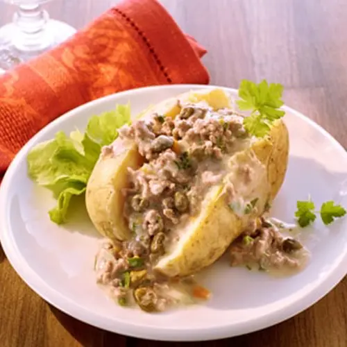 Königsberger Kartoffeln - Baked Potato mit Königsberger Ragout