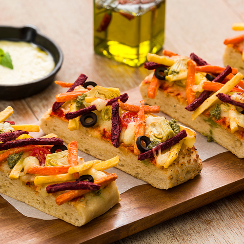 Veggie Fries Focaccia "al forno"