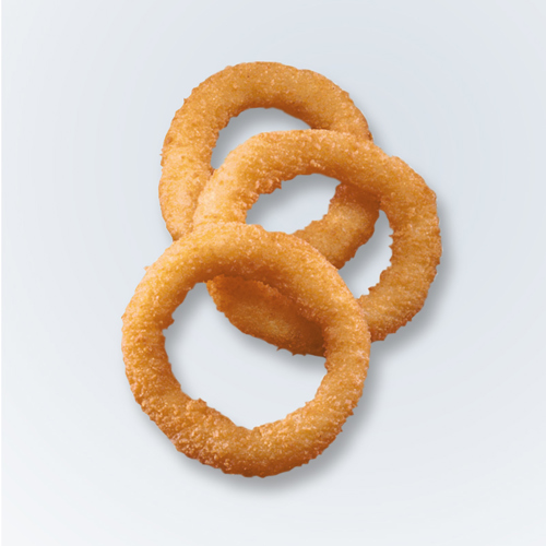 Battered Extruded Onion Rings
