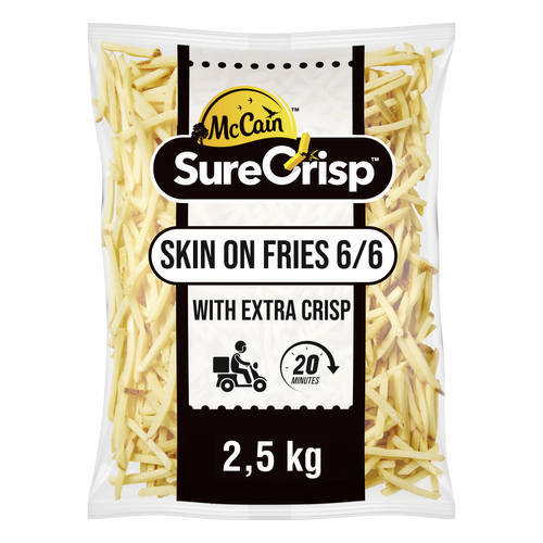 Surecrisp Fries 6/6 Skin On
