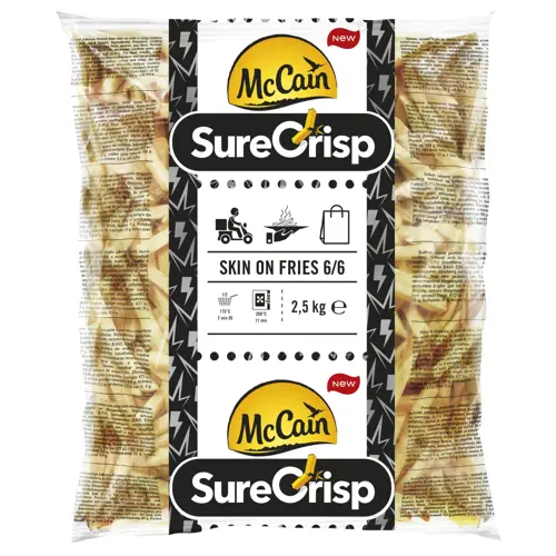 Surecrisp Fries 6/6 Skin On