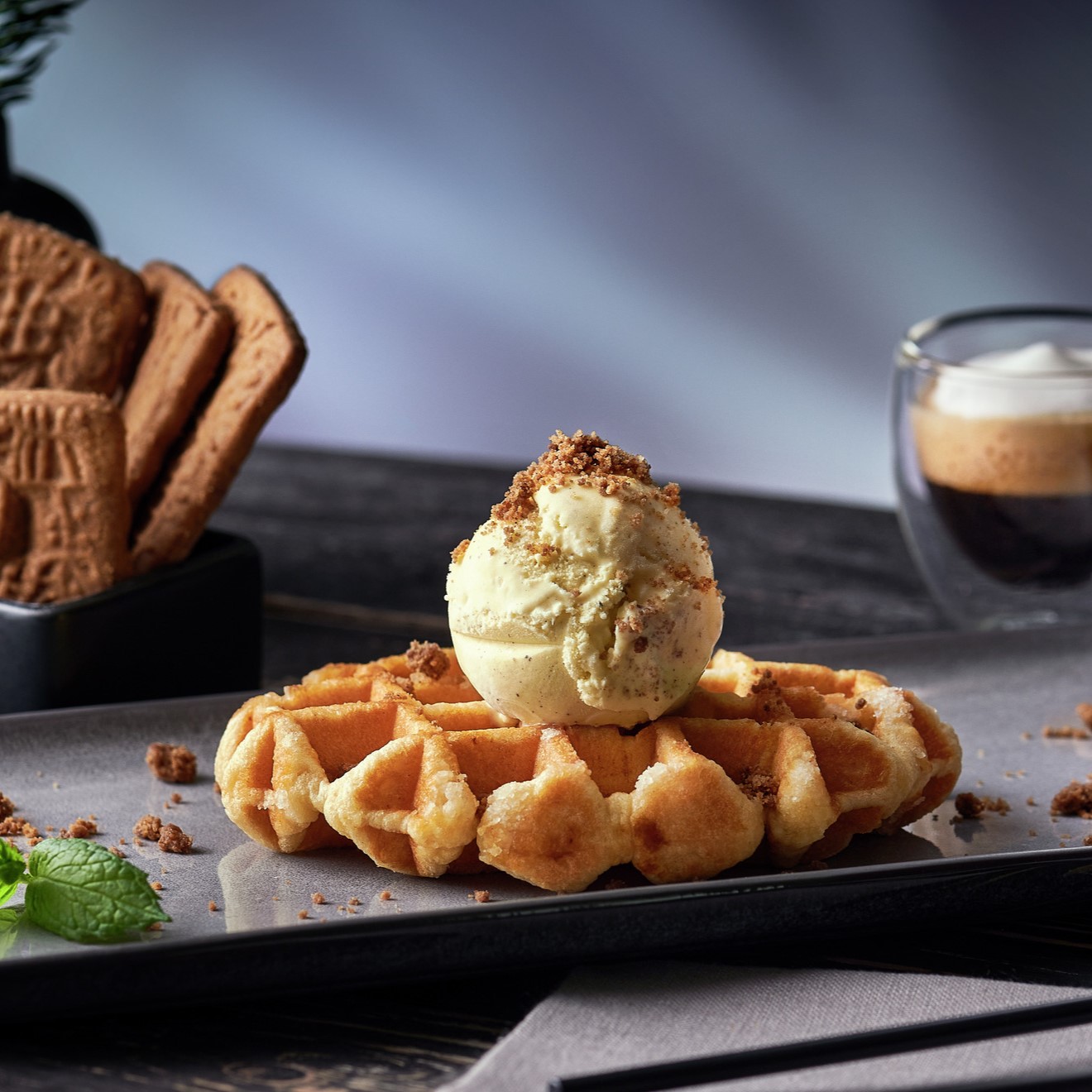 Gaufre de Liège vanille-speculoos