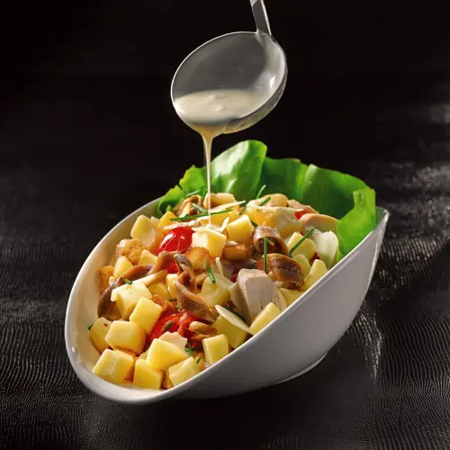 Potato Cubes Caesar Salad