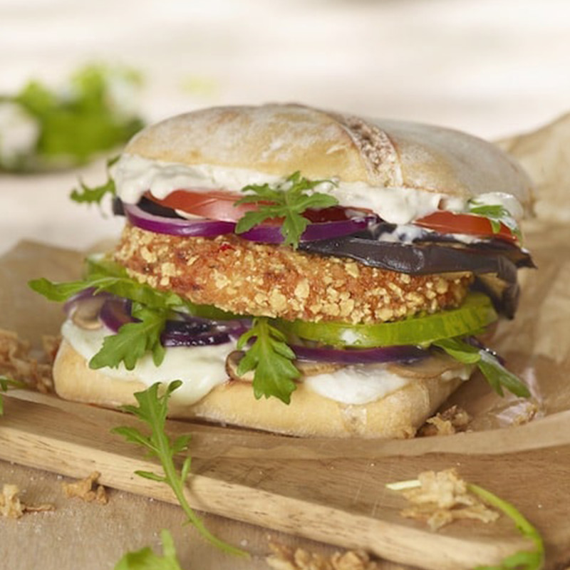 Crispy Mediterranean Burger